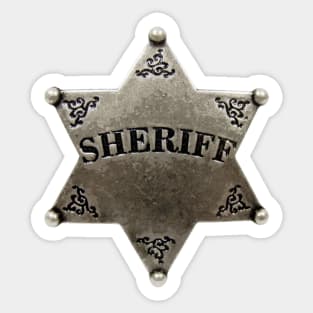 Sheriff Badge Sticker